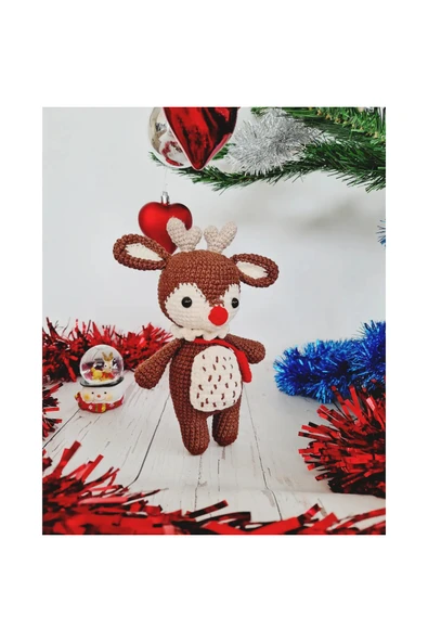 Amigurumi Geyik Örgü Oyuncak, Amigurimi ürün görseli 1