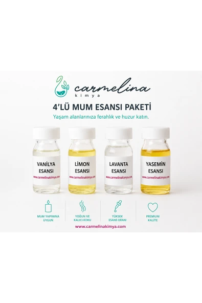 4'lü Esans Paketi Dove- Limon-lavanta- Yasemin ürün görseli 1