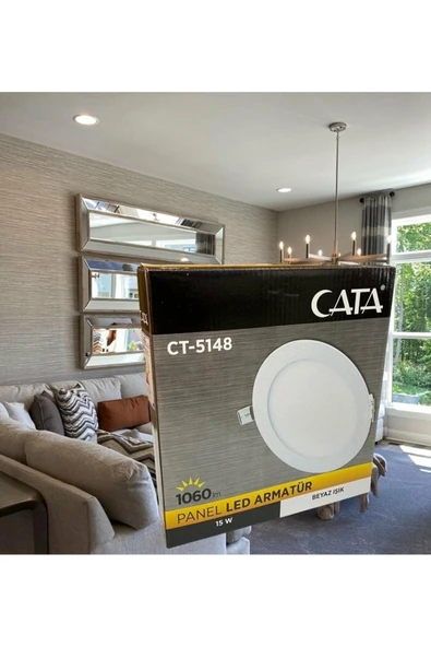 Cata 15W GÜNIŞIGI LED PANEL ARMATÜR CT-5148G ürün görseli 1