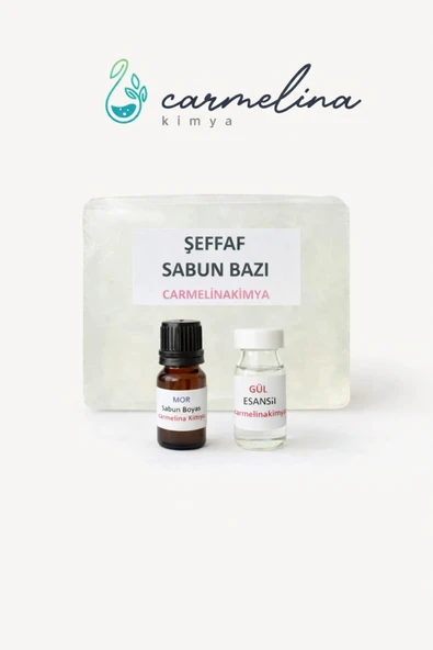 Sabun Yapım Seti- Mor Boya Ve Gul Esanslı ürün görseli 1