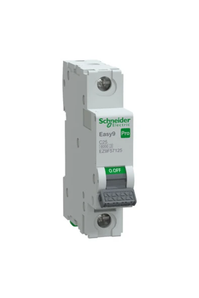 SCHNEIDER Otomatik Sigorta, Easy9 Pro, 6kA, C-Eğrisi, 1-Kutup, 25A ürün görseli 1