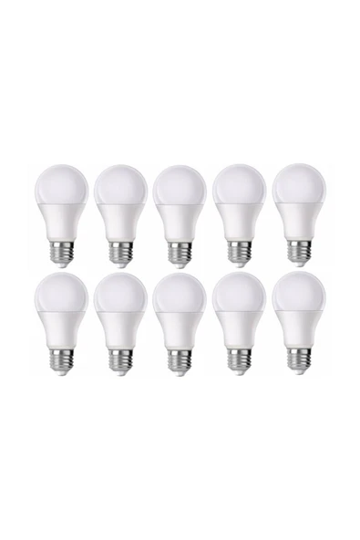 Led Ampul Beyaz Renk 9 Watt Tasarruflu 10 Lu Paket ürün görseli 1