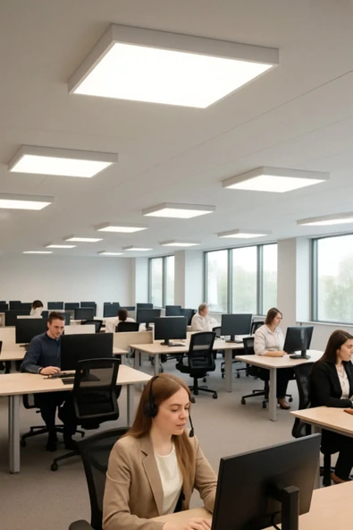 Modern 16x16 Kare LED Panel, Gün Işığı Renk, Koridor ve Balkon Aydınlatması ürün görseli 1