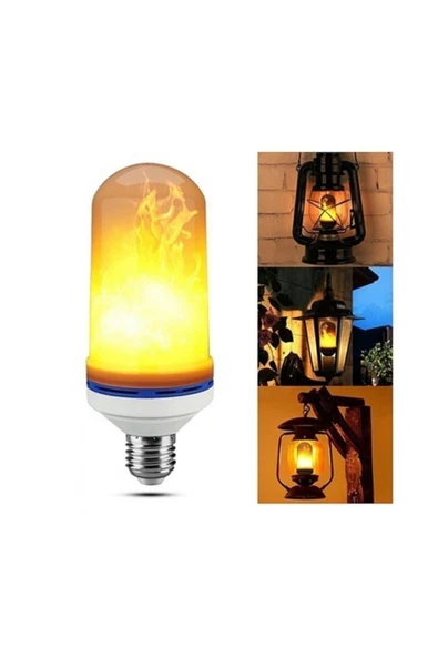 5 Watt Alev Efektli Ampul - Alevli Ampul- Alevli Lamba Ateş Ampul Ateş Lambası Led ürün görseli 1