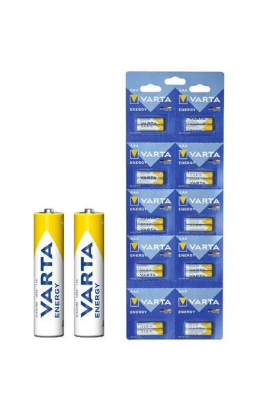 Varta 4103229482 LR03 1.5 Volt Alkalin 20'li İnce AAA Kalem Pil ürün görseli 1