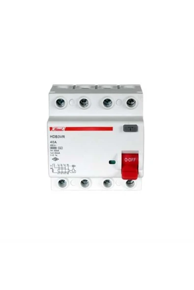 Himel 6ka 30ma 40 A 3p N Kaçak Akım Rölesi ürün görseli 1