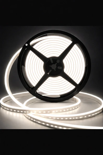 ENFE 25 Metre COB Şerit Neon LED Beyaz 220V | 800 Lümen • IP65 Dış Mekan • Fişli Prize Tak Kullan ürün görseli 1