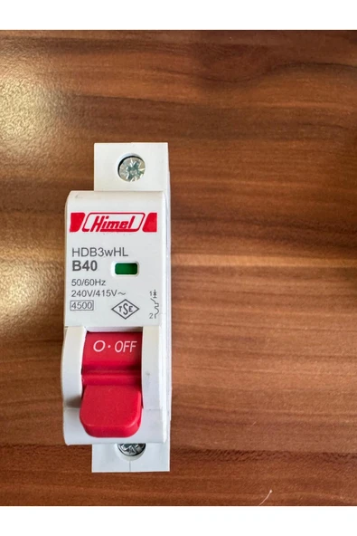 ENFE HİMEL 1x40A B 4,5kA Otomatik Sigorta Devre Kesici (5'li) ürün görseli 1