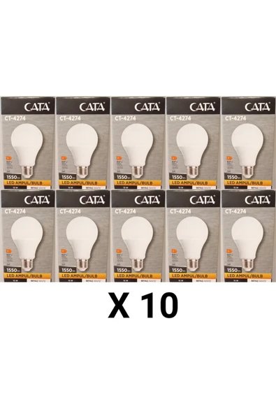 Cata CT - 4274 LED AMPUL 15W 1550LM 10 ADET ürün görseli 1
