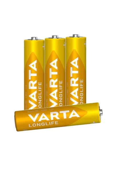 Varta Longlife Extra Alkalin İnce Pil - AAA - 4'lü - Resim 2