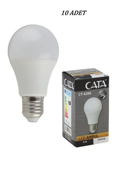 Cata CT-4266 AMPUL GÜN IŞIĞI 3200K 12W 10 ADET ürün görseli 1