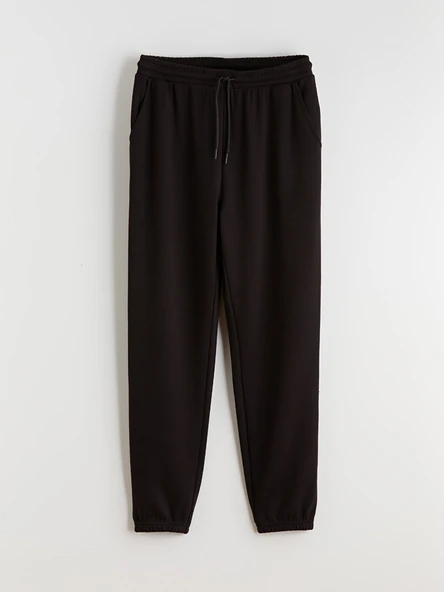 LCWAIKIKI Basic Siyah Soft Touch Kadın Jogger Eşofman Altı - Resim 6