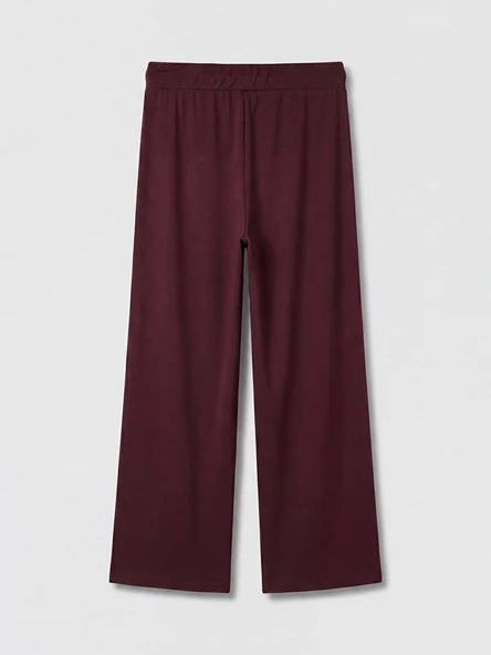 LCW Modest Mürdüm Soft Touch Kadın Eşofman Altı - Resim 6