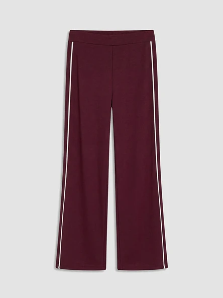 LCW Modest Mürdüm Soft Touch Kadın Eşofman Altı - Resim 5