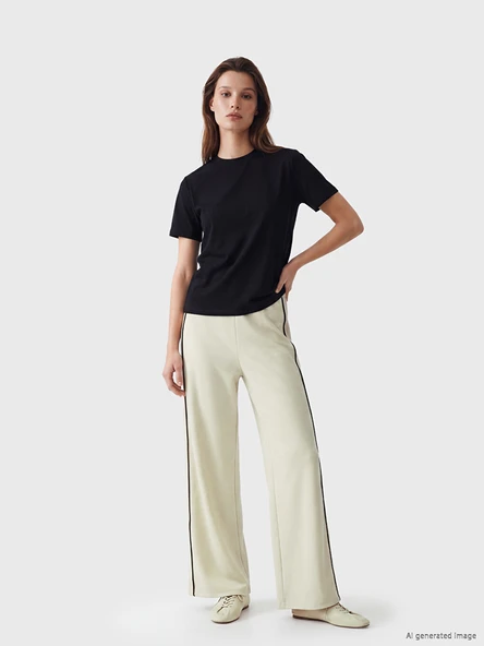 LCW Modest Bej Soft Touch Kadın Eşofman Altı ürün görseli 1