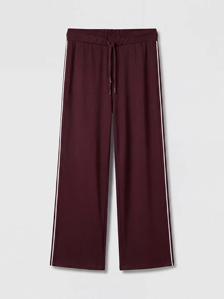 LCW Modest Mürdüm Soft Touch Kadın Eşofman Altı - Resim 5