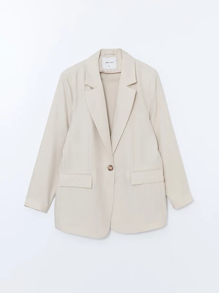LCW Vision Bej Kadın Blazer Ceket - Resim 5