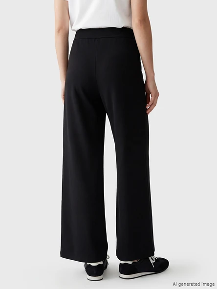 LCW Modest Siyah Soft Touch Kadın Eşofman Altı - Resim 4
