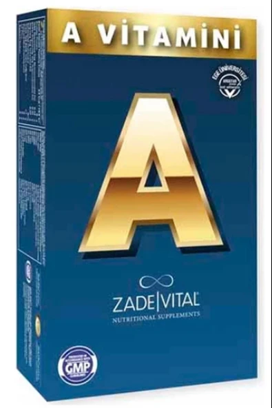 Zade Vital A Vitamini 500 mg 30 Kapsül ürün görseli 1