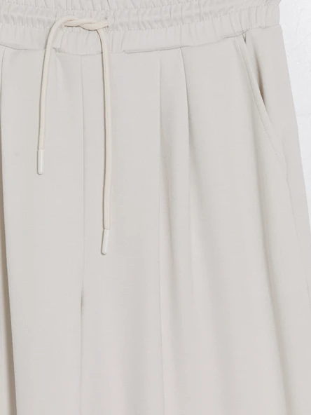 LCW Modest Bej Soft Touch Kadın Eşofman Altı - Resim 7