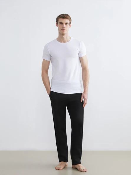 LC WAIKIKI Beyaz Slim Fit İnce Basic Tişört - Resim 2