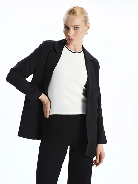 LCW Vision Siyah Kadın Blazer Ceket ürün görseli 1