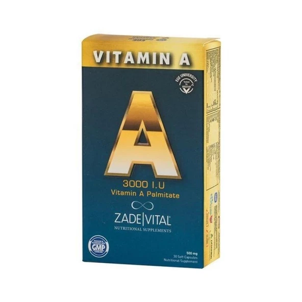A Vitamini 500 mg 30 Kapsül