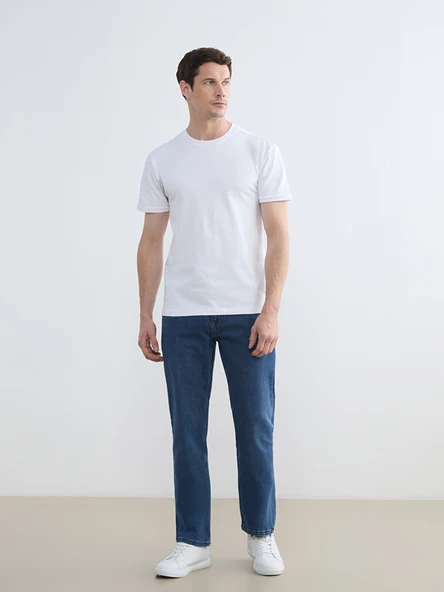 LC WAIKIKI Beyaz Regular Fit  Basic Tişört - Resim 2