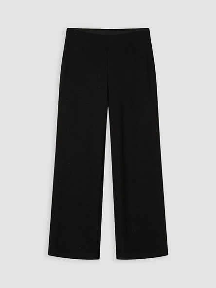 LCW Modest Siyah Soft Touch Taşlı Kadın Eşofman Altı ürün görseli 1