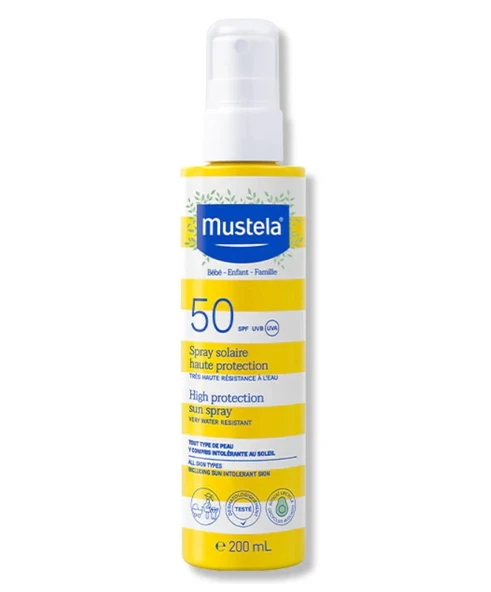 Mustela Yüksek Korumalı Güneş Spreyi SPF50 200ml ürün görseli 1