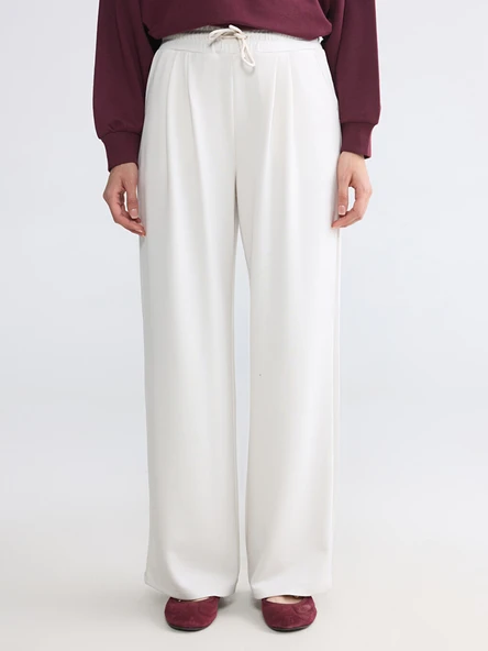 LCW Modest Bej Soft Touch Kadın Eşofman Altı - Resim 2