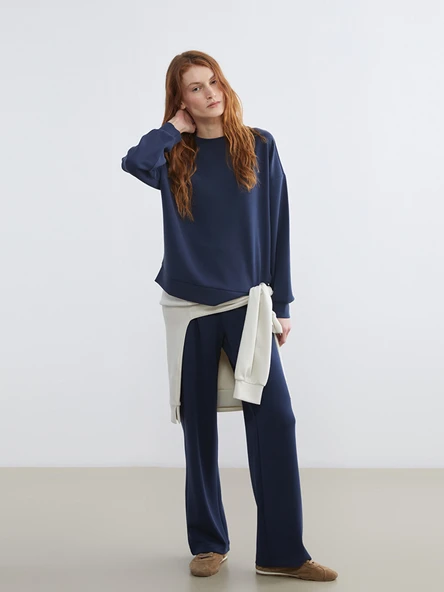 LCW Vision Lacivert Beli Lastikli Kadın Eşofman Altı ürün görseli 1