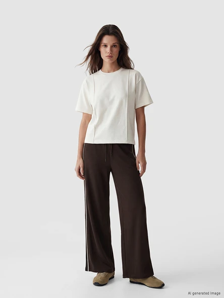 LCW Modest Kahverengi Soft Touch Kadın Eşofman Altı ürün görseli 1