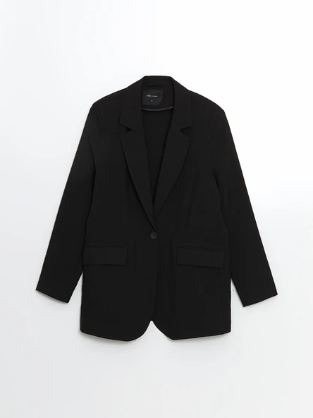 LCW Vision Siyah Kadın Blazer Ceket - Resim 5