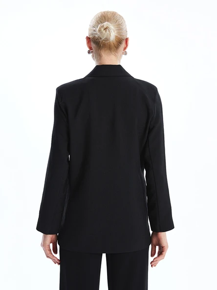 LCW Vision Siyah Kadın Blazer Ceket - Resim 4