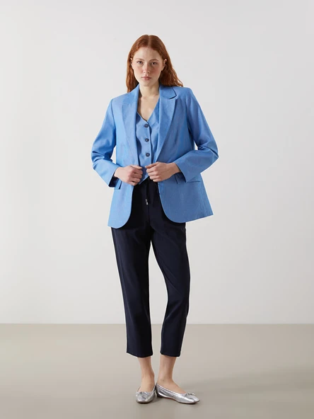 LCW Vision Mavi Kadın Blazer Ceket - Resim 2