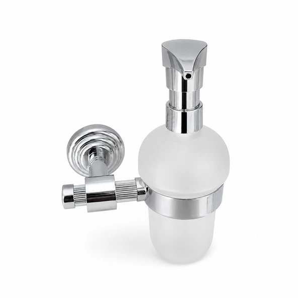 Krom Sıvı Sabunluk Duvara Monte Banyo Wc Mutfak Kullanımına Uygun Metal Sabunluk Modeli ürün görseli 1