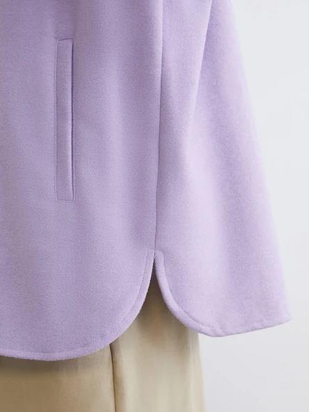 LCW Vision Lila Oversize Kadın Gömlek Ceket - Resim 7