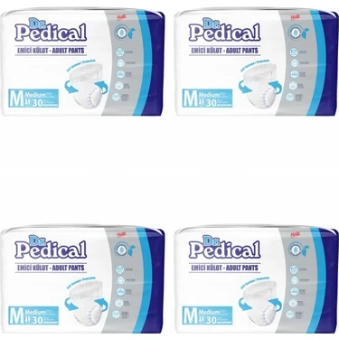 Dr. Pedical Emici Külot Orta Boy M 30'lu 4 Adet Hasta Bezi ürün görseli 1