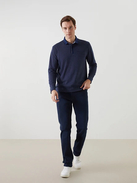 LCWAIKIKI Classic Lacivert Sweatshirt - Resim 2