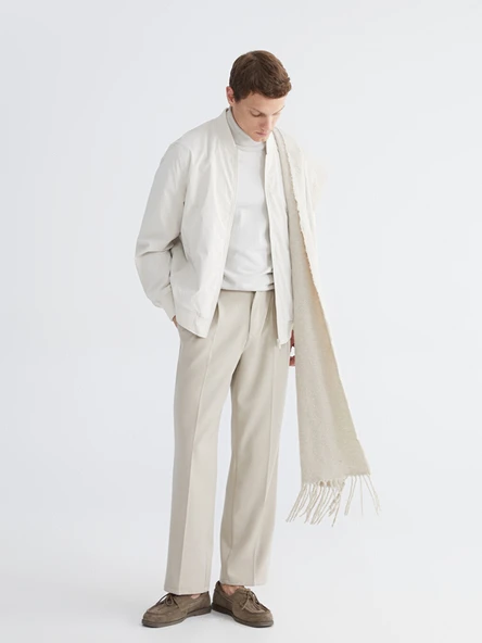 LCW Vision Bej Kolej Yaka Erkek Ceket - Resim 2