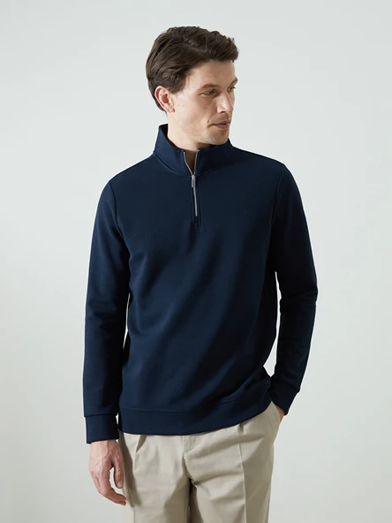 LCWAIKIKI Classic Lacivert Sweatshirt ürün görseli 1