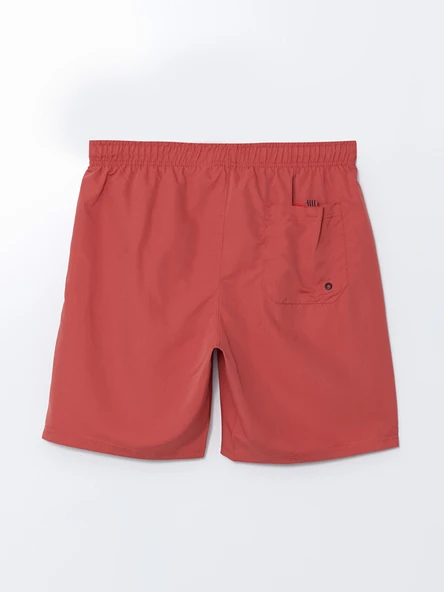 LCWAIKIKI Classic Kırmızı Kısa Boy Basic Erkek Deniz Şortu - Resim 6