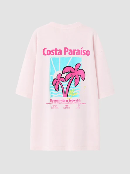LCW Kids Pembe Tişört - Resim 3