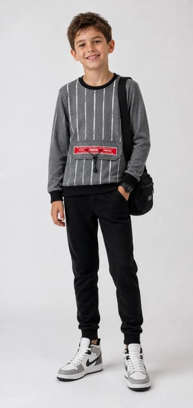 Erkek Çocuk Antrasit Sweatshirt ürün görseli 1