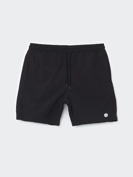 LCWAIKIKI Classic Siyah Kısa Boy Basic Erkek Deniz Şortu - Resim 5