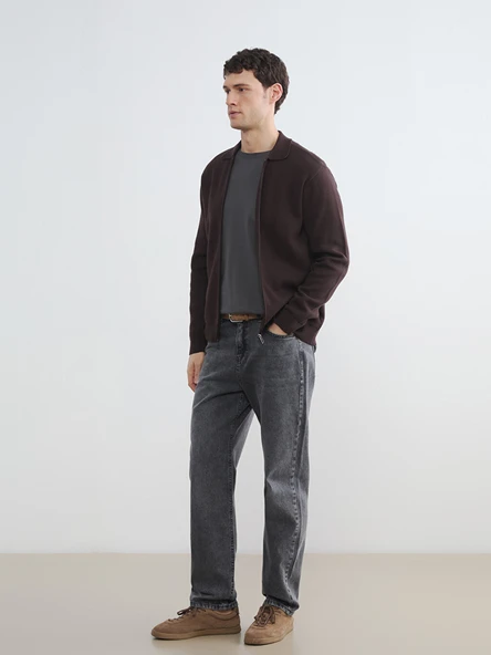 LCW Jeans Antrasit 745 Baggy Fit Erkek Jean Pantolon ürün görseli 1