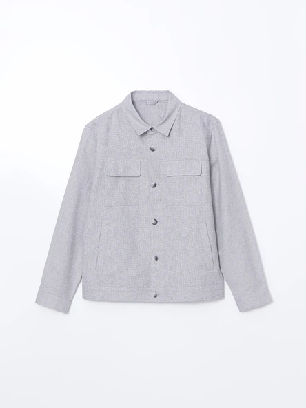 LCW Vision Gri Cepli Erkek Ceket - Resim 7