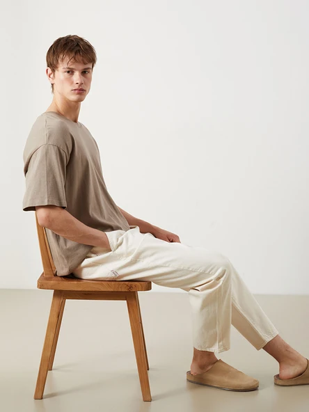 LCW Jeans Ekru Straight Fit Erkek Jean Pantolon ürün görseli 1