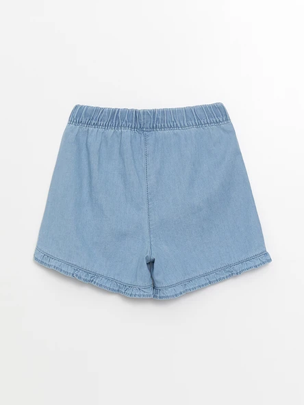 LCW Kids Mavi Basic Kız Çocuk Jean Şort - Resim 2